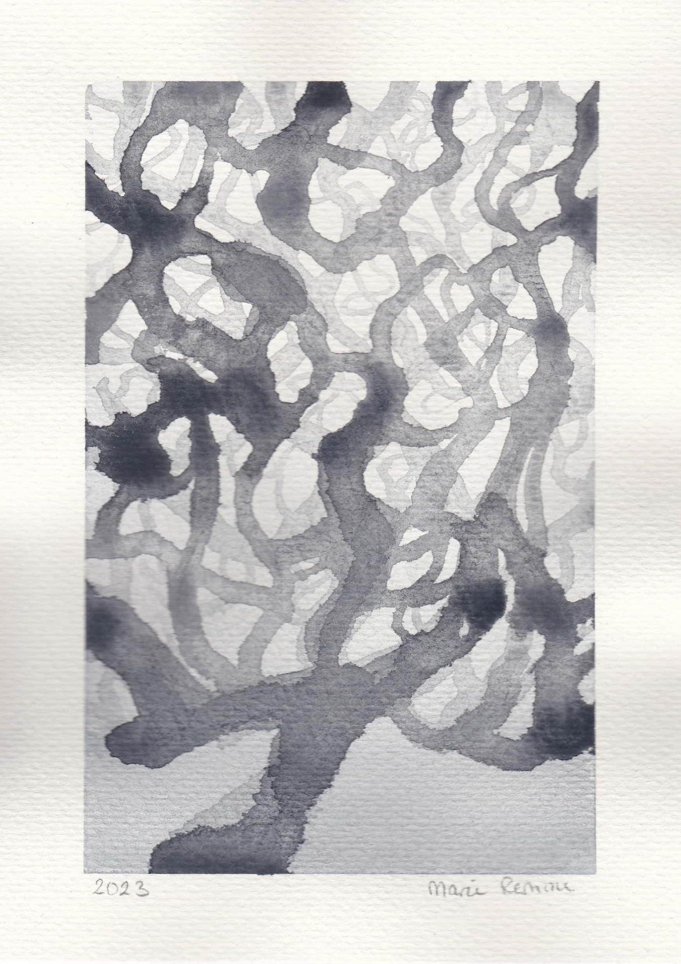 Abstrakt Akvarell 6, Privat eie