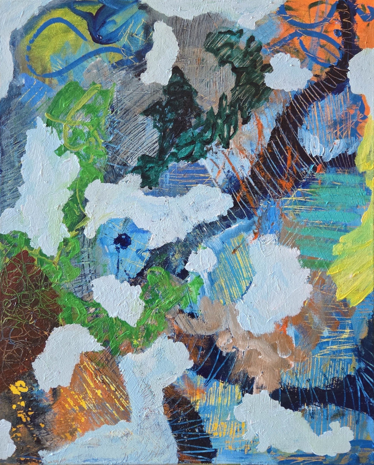 Endringer du overså, Akryl på lerret, 61 x 50 cm, 2700,-