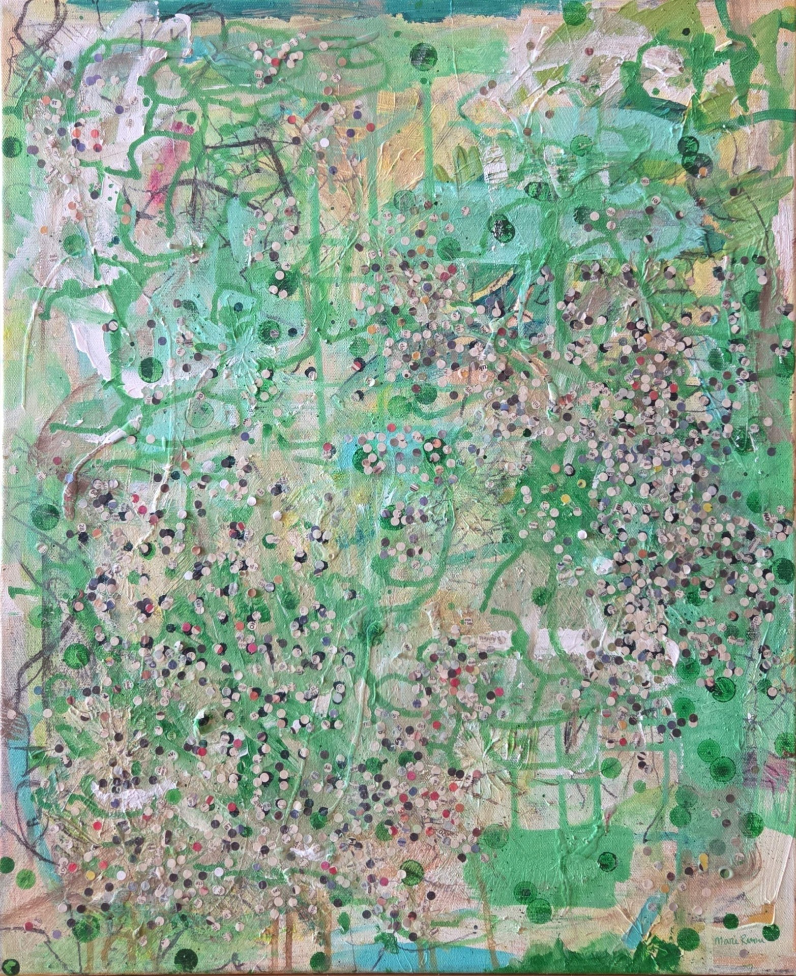 Endringer du overså, Akryl på lerret, 61 x 50 cm, 2700,-